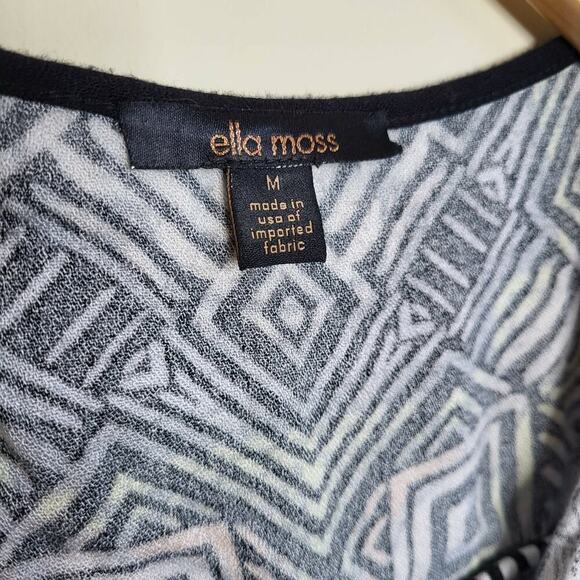 Ella Moss Maternity Tribal Blouse - Geometric - Black Multi - Picture 10 of 12